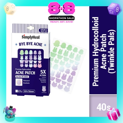 SIMPLYHEAL - Twinkle Pals Day & Night Premium Hydrocolloid Acne Patch 40s