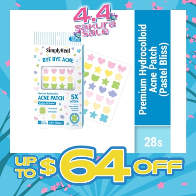 SIMPLYHEAL - Pastel Bliss Day & Night Premium Hydrocolloid Acne Patch 28s