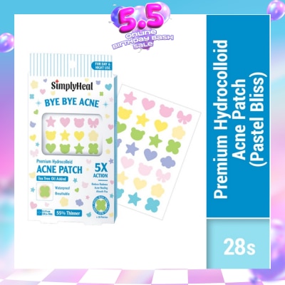 SIMPLYHEAL - Pastel Bliss Day & Night Premium Hydrocolloid Acne Patch 28s
