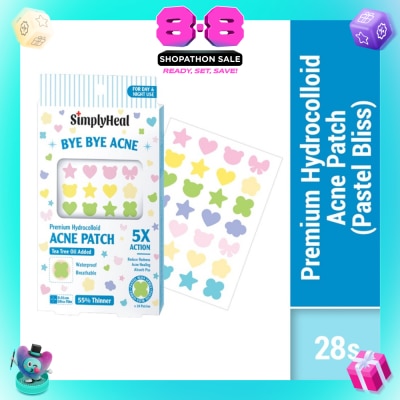 SIMPLYHEAL - Pastel Bliss Day & Night Premium Hydrocolloid Acne Patch 28s