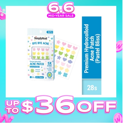 SIMPLYHEAL - Pastel Bliss Day & Night Premium Hydrocolloid Acne Patch 28s