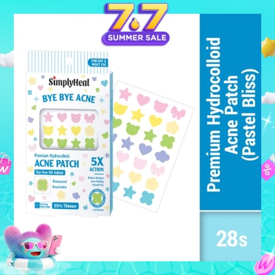 SIMPLYHEAL - Pastel Bliss Day & Night Premium Hydrocolloid Acne Patch 28s