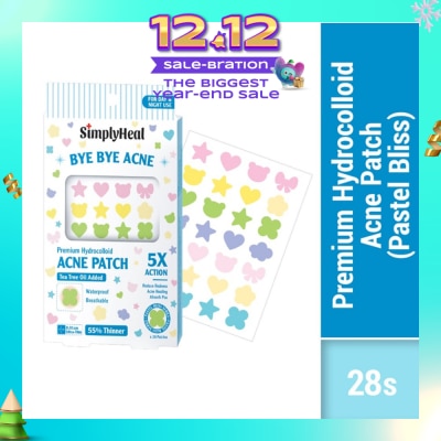 SIMPLYHEAL Pastel Bliss Day & Night Premium Hydrocolloid Acne Patch 28s