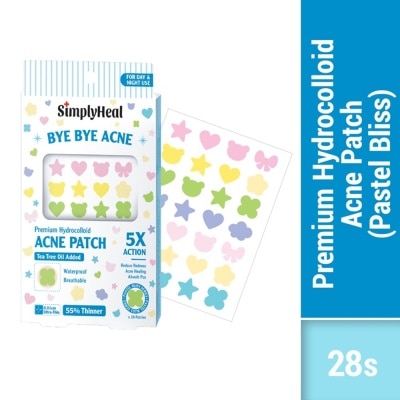 SIMPLYHEAL Pastel Bliss Day & Night Premium Hydrocolloid Acne Patch 28s