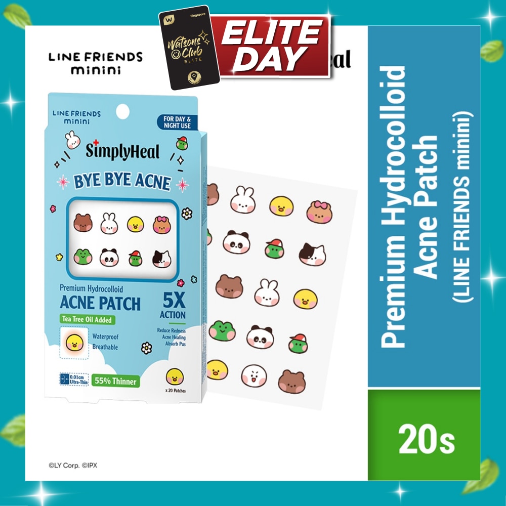 Line Friends Minini Day & Night Premium Hydrocolloid Acne Patch 20s image