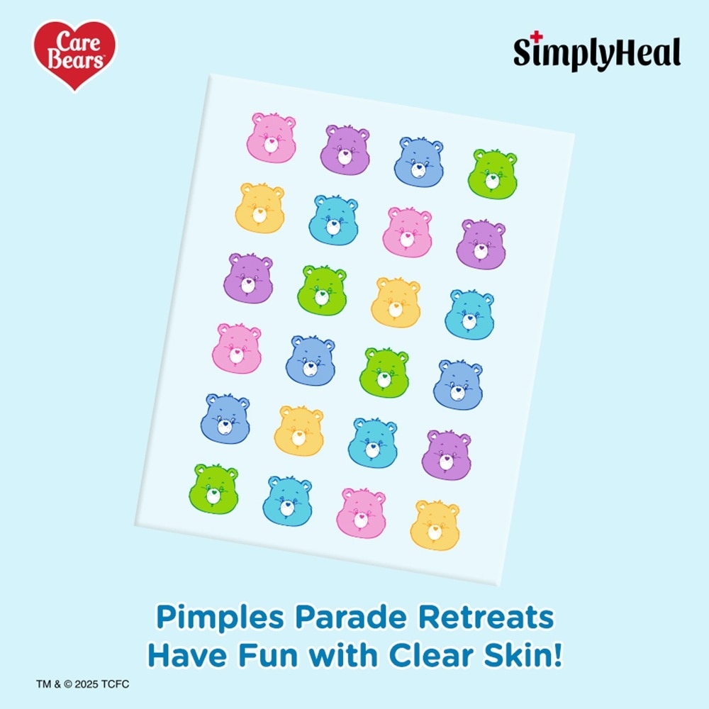 Care Bears Puffi Wish Day & Night Premium Hydrocolloid Acne Patch 24s