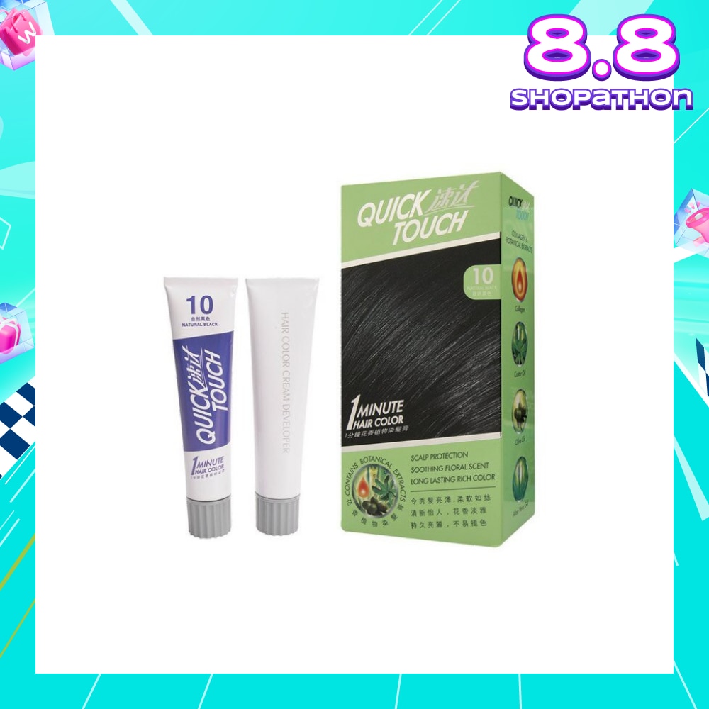 1 Minute Hair Colour 10 Natural Black 40g + 40g