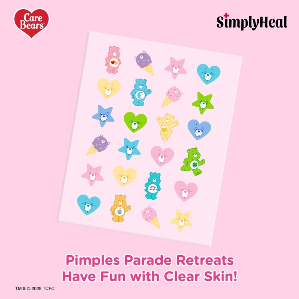 Care Bears Shiny Hug Day & Night Premium Hydrocolloid Acne Patch 24s