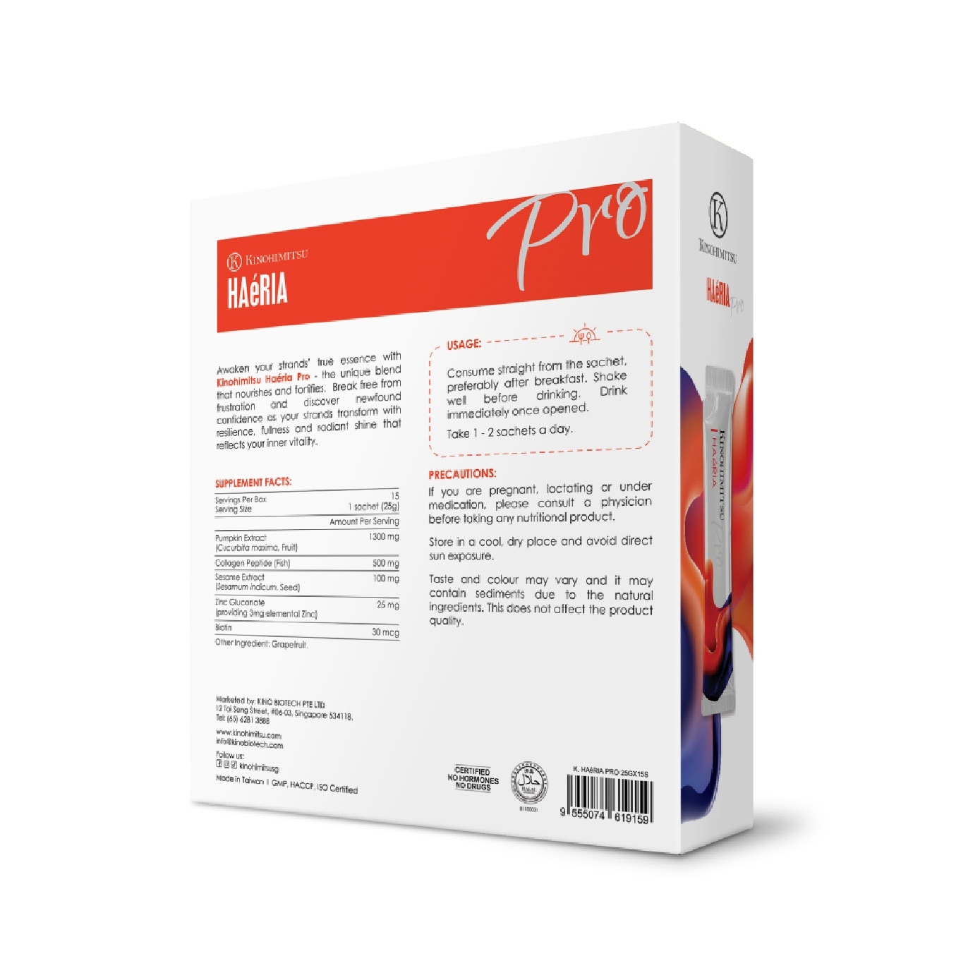 Haéria Pro Hair Vitality Supplement 25g x 15s