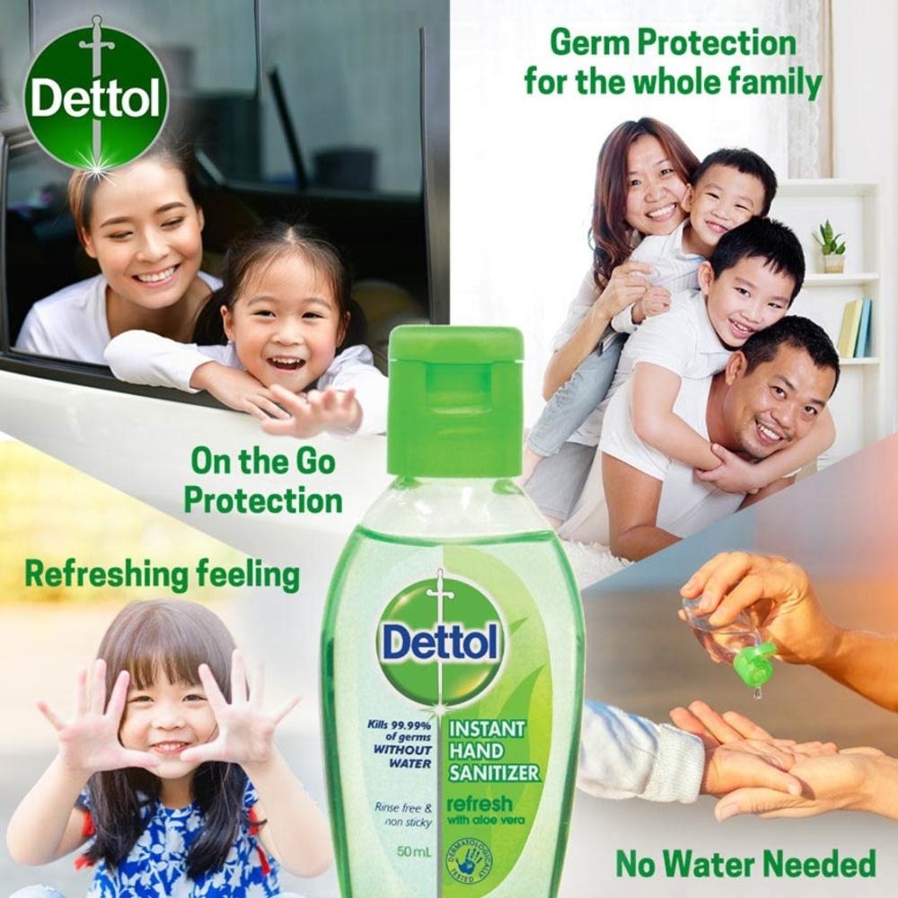 Anti-Bacterial Hand Sanitizer Refresh (Kills 99.9% Germs) 50ml