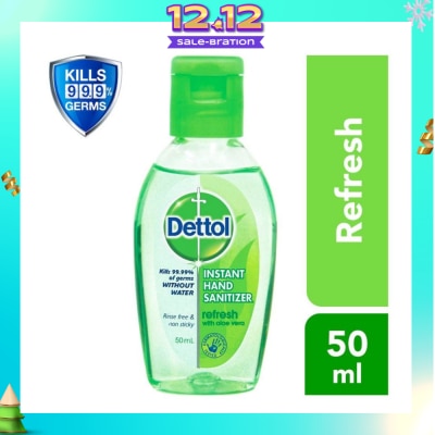DETTOL Anti-Bacterial Hand Sanitizer Refresh (Kills 99.9% Germs) 50ml