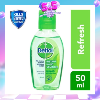 DETTOL - Anti-Bacterial Hand Sanitizer Refresh (Kills 99.9% Germs) 50ml