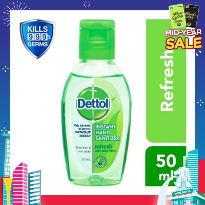 DETTOL Anti-Bacterial Hand Sanitizer Refresh (Kills 99.9% Germs) 50ml