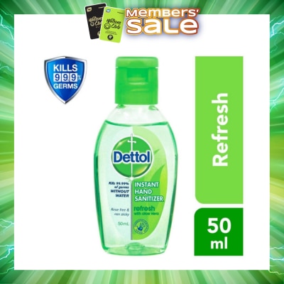 DETTOL - Anti-Bacterial Hand Sanitizer Refresh (Kills 99.9% Germs) 50ml