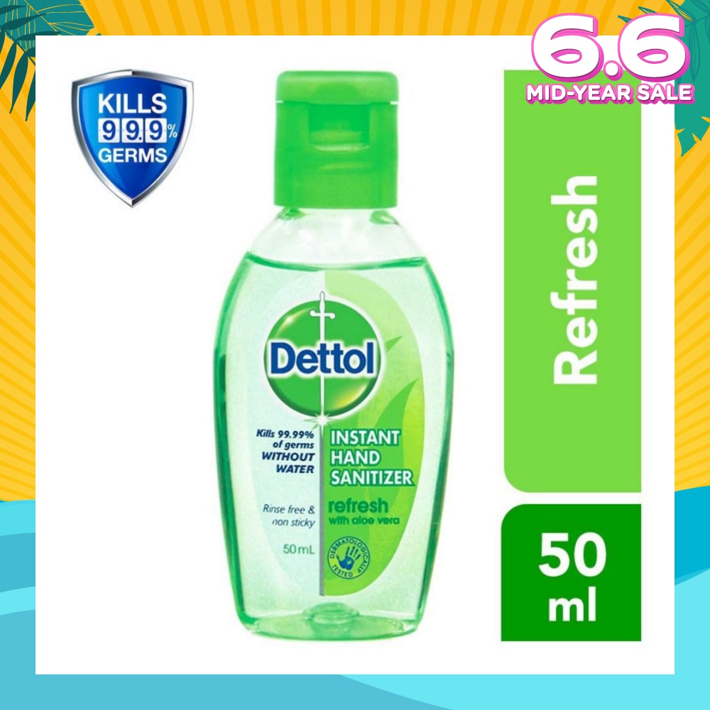 Anti-Bacterial Hand Sanitizer Refresh (Kills 99.9% Germs) 50ml