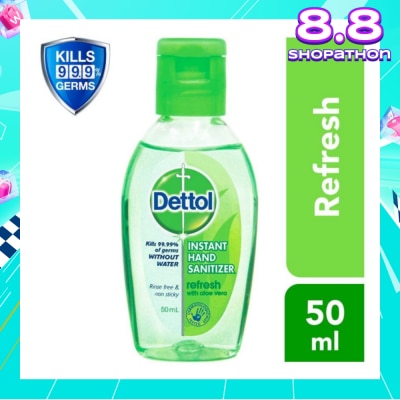 DETTOL Anti-Bacterial Hand Sanitizer Refresh (Kills 99.9% Germs) 50ml