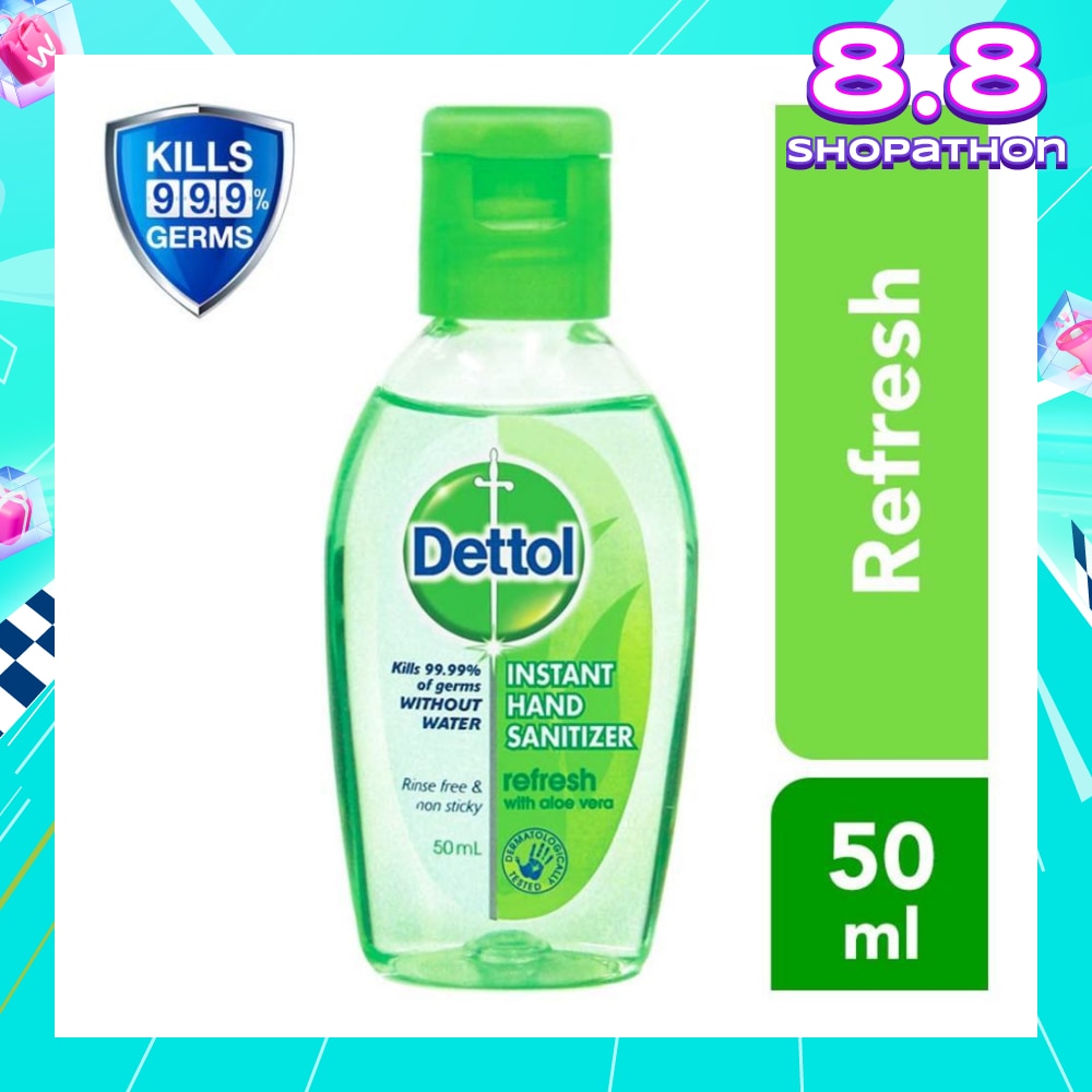 Anti-Bacterial Hand Sanitizer Refresh (Kills 99.9% Germs) 50ml