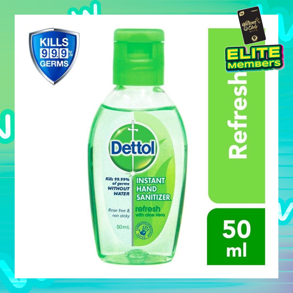 Anti-Bacterial Hand Sanitizer Refresh (Kills 99.9% Germs) 50ml