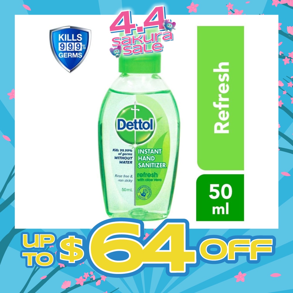 Anti-Bacterial Hand Sanitizer Refresh (Kills 99.9% Germs) 50ml