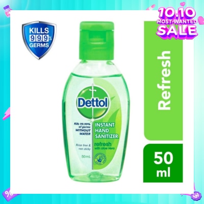 DETTOL Anti-Bacterial Hand Sanitizer Refresh (Kills 99.9% Germs) 50ml