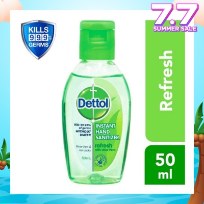 DETTOL Anti-Bacterial Hand Sanitizer Refresh (Kills 99.9% Germs) 50ml