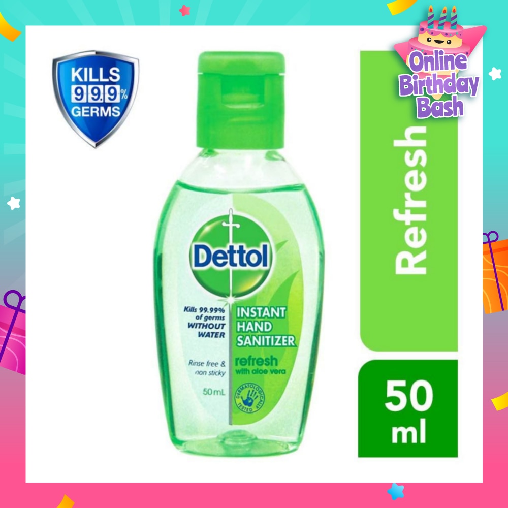 Anti-Bacterial Hand Sanitizer Refresh (Kills 99.9% Germs) 50ml