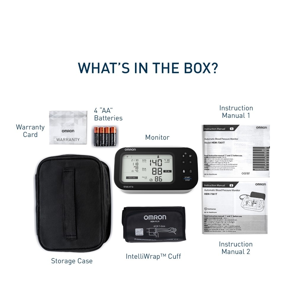 Automatic Blood Pressure Monitor Atrial Fibrillation HEM-7383T 1s