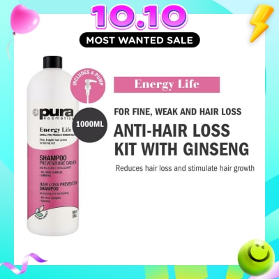 PURA KOSMETICA Energy Life Anti Hair Loss Shampoo 1000ml image
