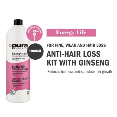 PURA KOSMETICA Energy Life Anti Hair Loss Shampoo 1000ml