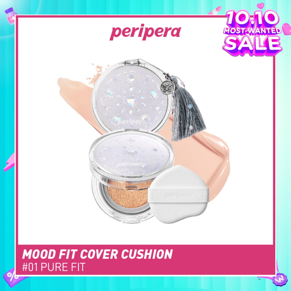 Mood Fit Cover Cushion SPF 50+ PA++++ 01 Pure Fit (21 Pink Base) 13g