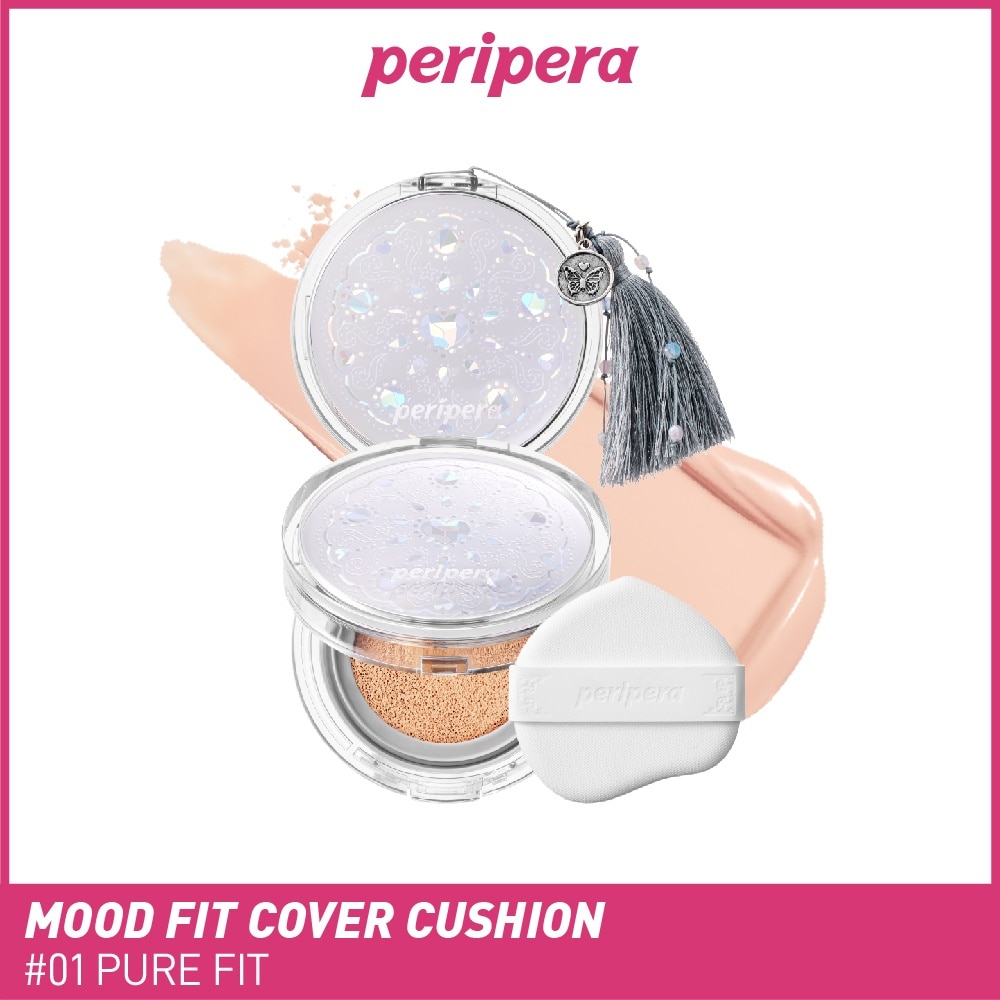 Mood Fit Cover Cushion SPF 50+ PA++++ 01 Pure Fit (21 Pink Base) 13g