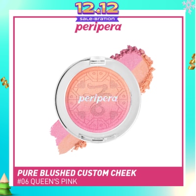 PERIPERA Pure Blushed Custom Cheek 06 Queens Pink 4.2g