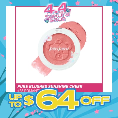 PERIPERA - Pure Blushed Sunshine Cheek 28 Romantic Rose 4.1g