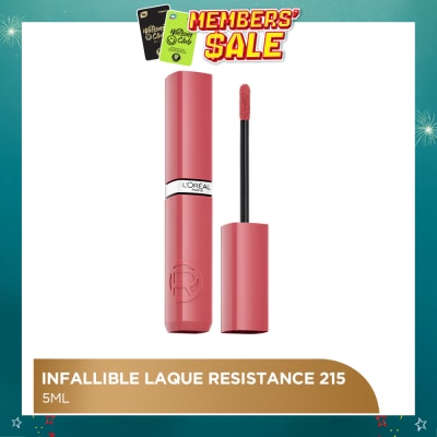 L'OREAL PARIS MAKEUP - Infallible Lacque Resistance 215 Drunk In Rose 36.4g