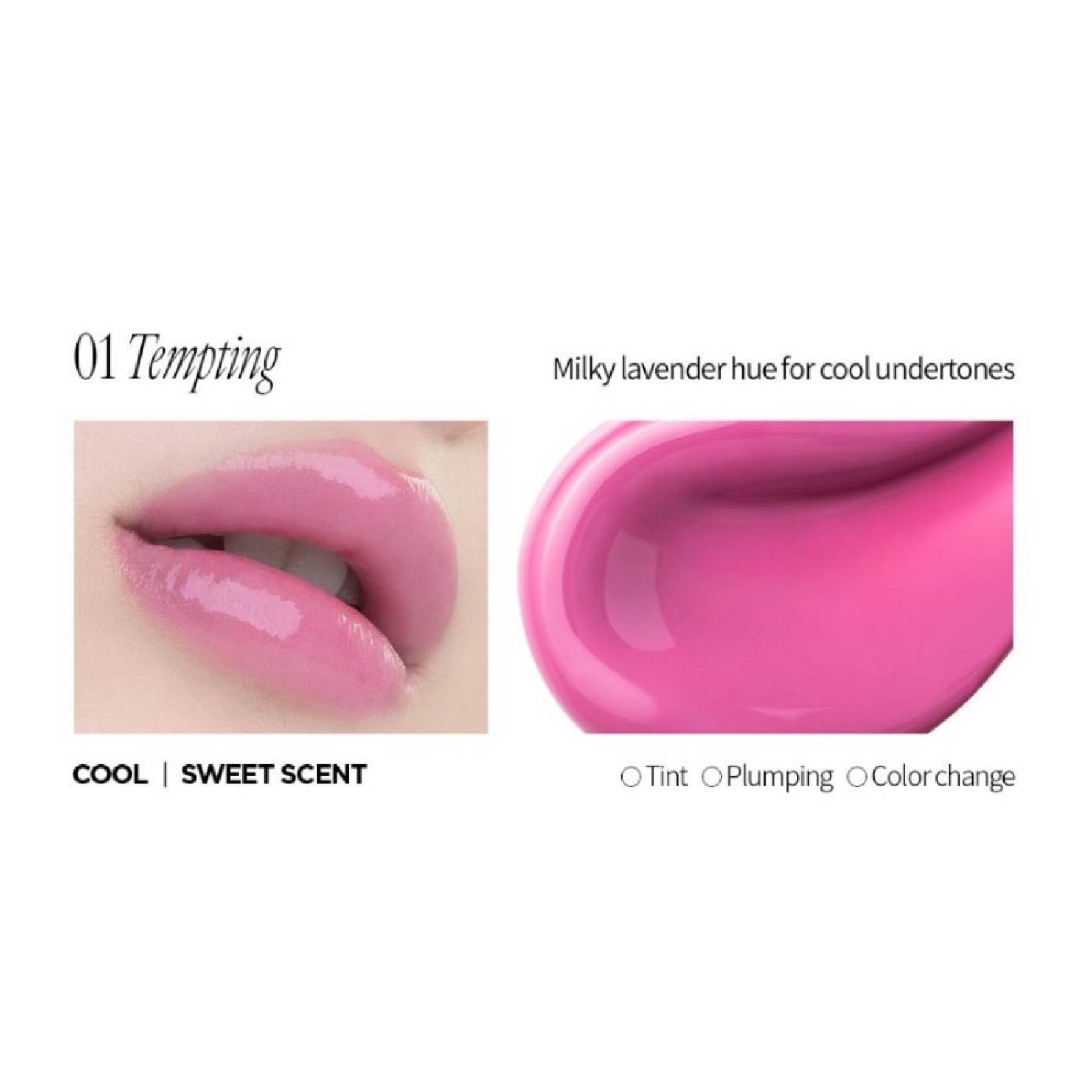 Glass-Like Lip Jelly 01 Tempting 2g