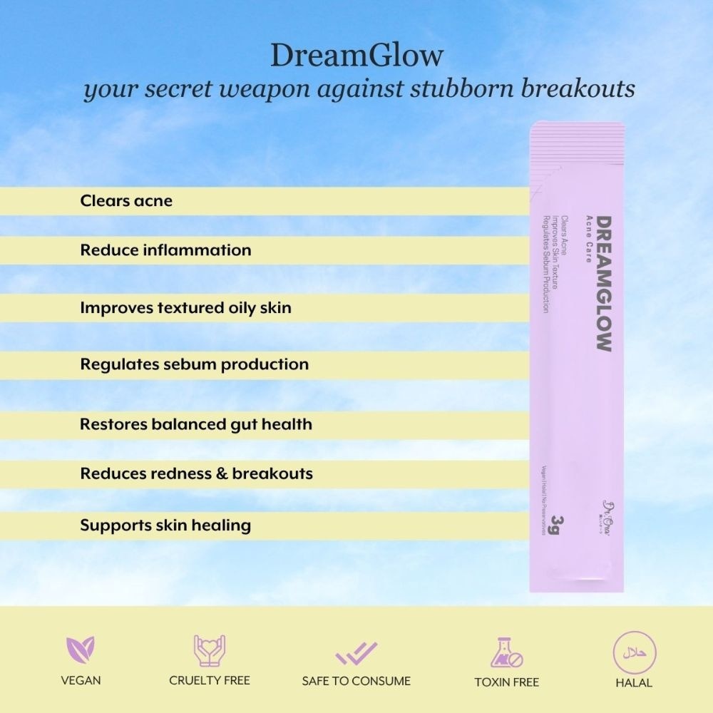 Dreamglow Acne Clear Vegan Beauty Supplement Powder 15s