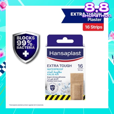 HANSAPLAST Extra Tough Plaster Strip Waterproof 16s