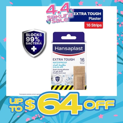 HANSAPLAST - Extra Tough Plaster Strip Waterproof 16s