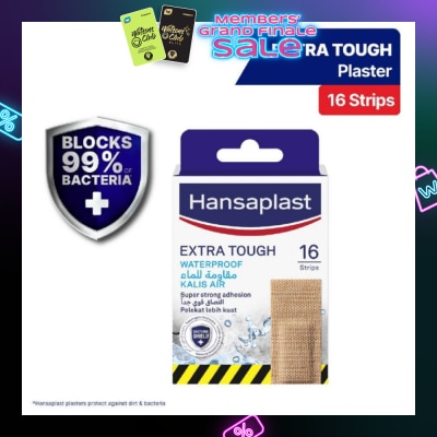 HANSAPLAST Extra Tough Plaster Strip Waterproof 16s