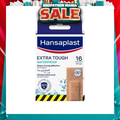 HANSAPLAST - Extra Tough Plaster Strip Waterproof 16s