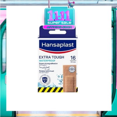 HANSAPLAST Extra Tough Plaster Strip Waterproof 16s image
