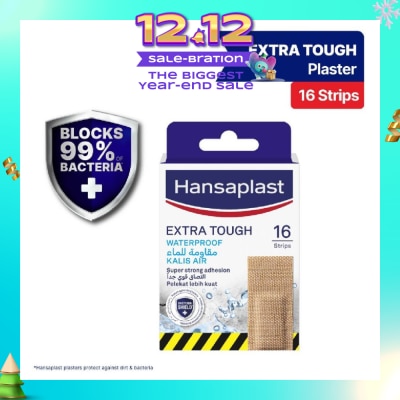 HANSAPLAST Extra Tough Plaster Strip Waterproof 16s