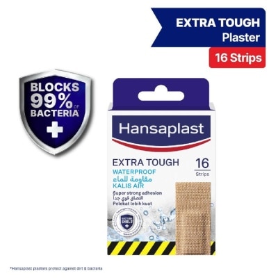 HANSAPLAST Extra Tough Plaster Strip Waterproof 16s