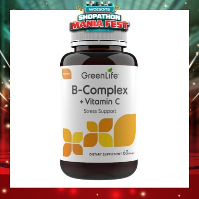 GREENLIFE - GreenLife B-Complex + Vitamin C 60 Capsules