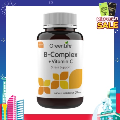 GREENLIFE GreenLife B-Complex + Vitamin C 60 Capsules