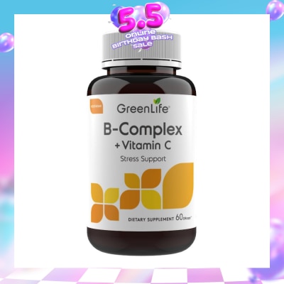 GREENLIFE - GreenLife B-Complex + Vitamin C 60 Capsules