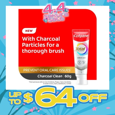 COLGATE - Total Active Prevention Toothpaste Charcoal Clean 60g