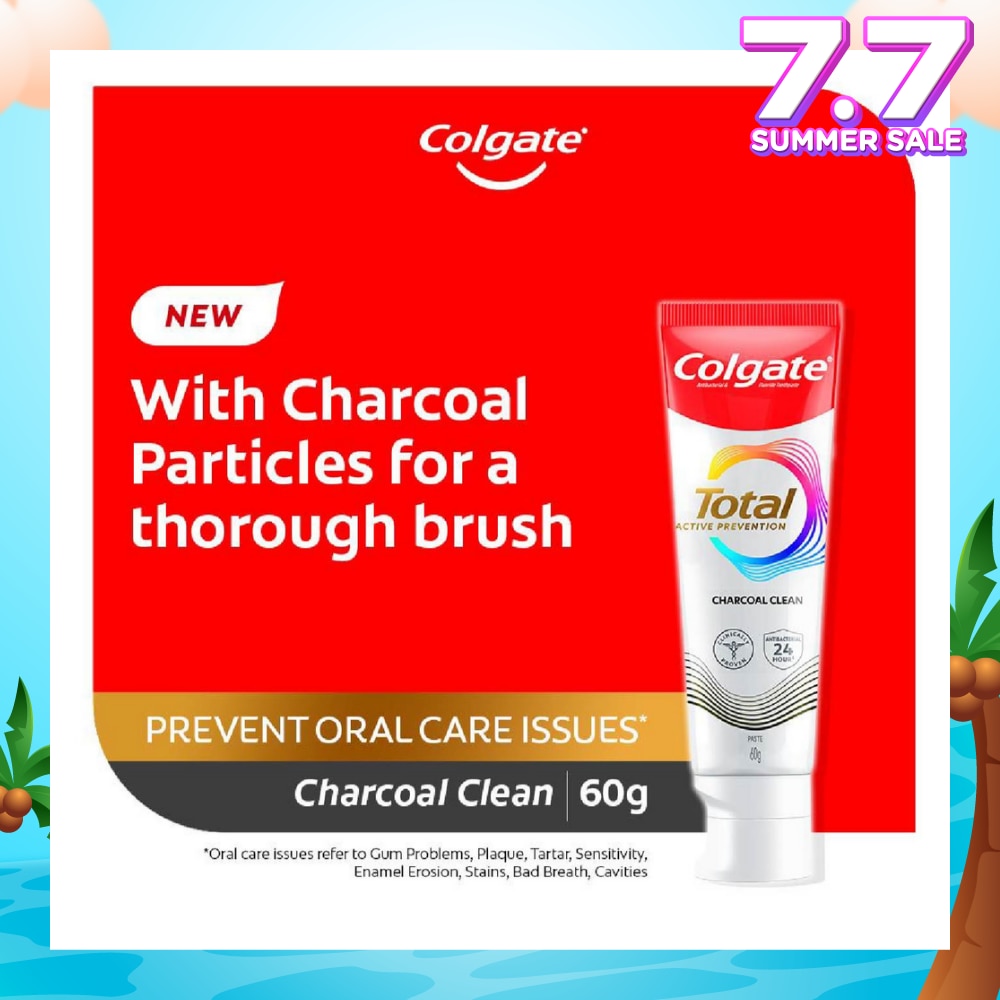 Total Active Prevention Toothpaste Charcoal Clean 60g
