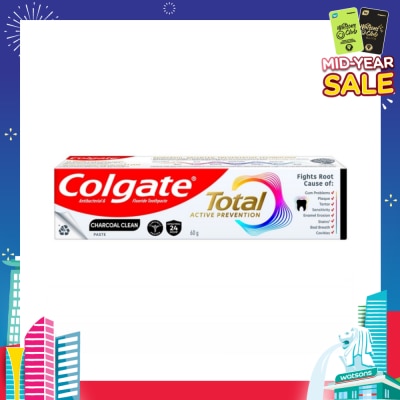 COLGATE Total Active Prevention Toothpaste Charcoal Clean 60g