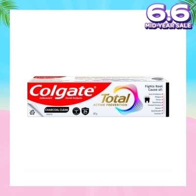 COLGATE Total Active Prevention Toothpaste Charcoal Clean 60g